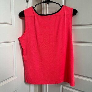 Ming Wang Sleeveless Top – Size Medium – Bright Coral